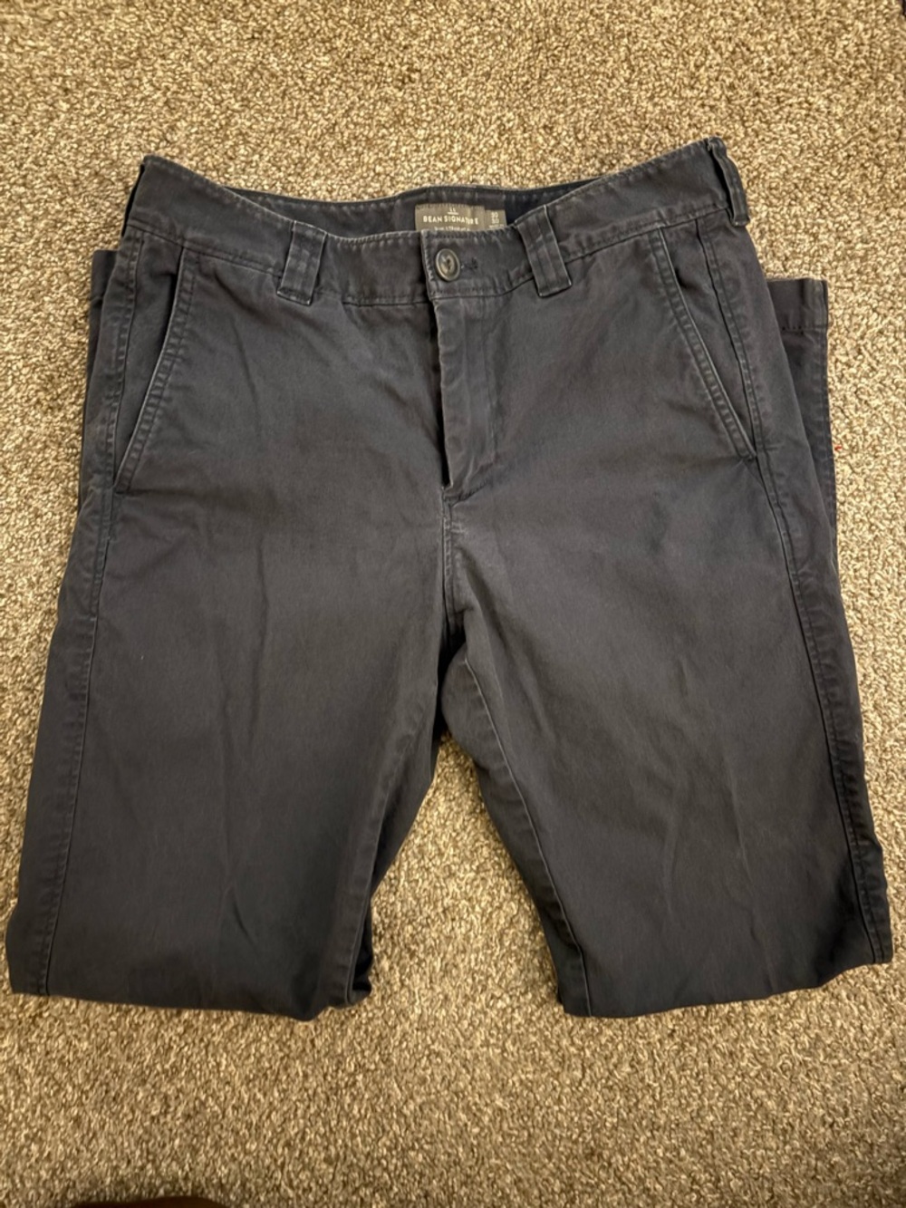LL Bean Men's Navy Chino Pants